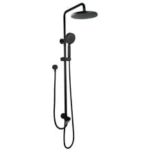 Finn Round Thick Waterfall Twin Rail Shower